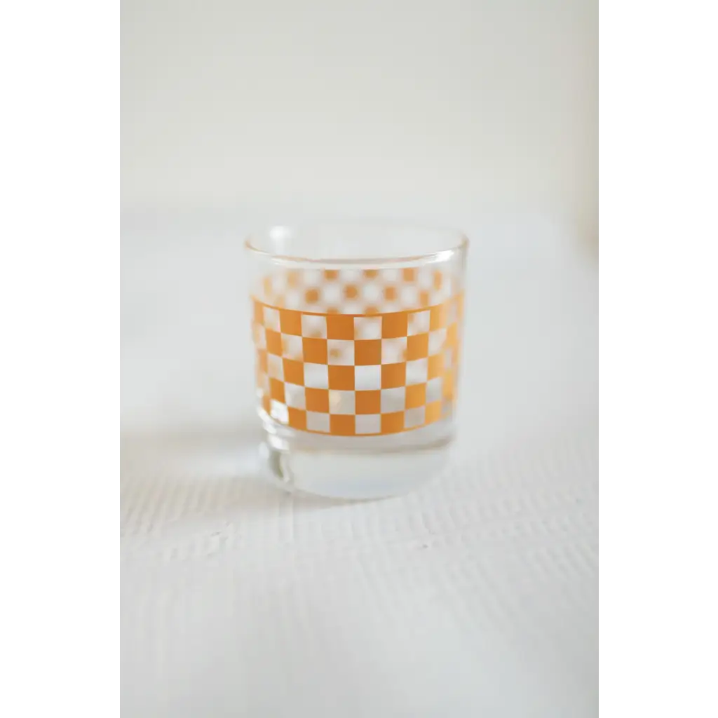 11oz Checkered Cocktail Glass - Polished Prints