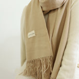 The Essential Wool Blend Scarf in Sand