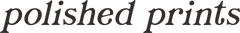 Polished Prints logo