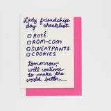 Lady Friendship Day Greeting Card
