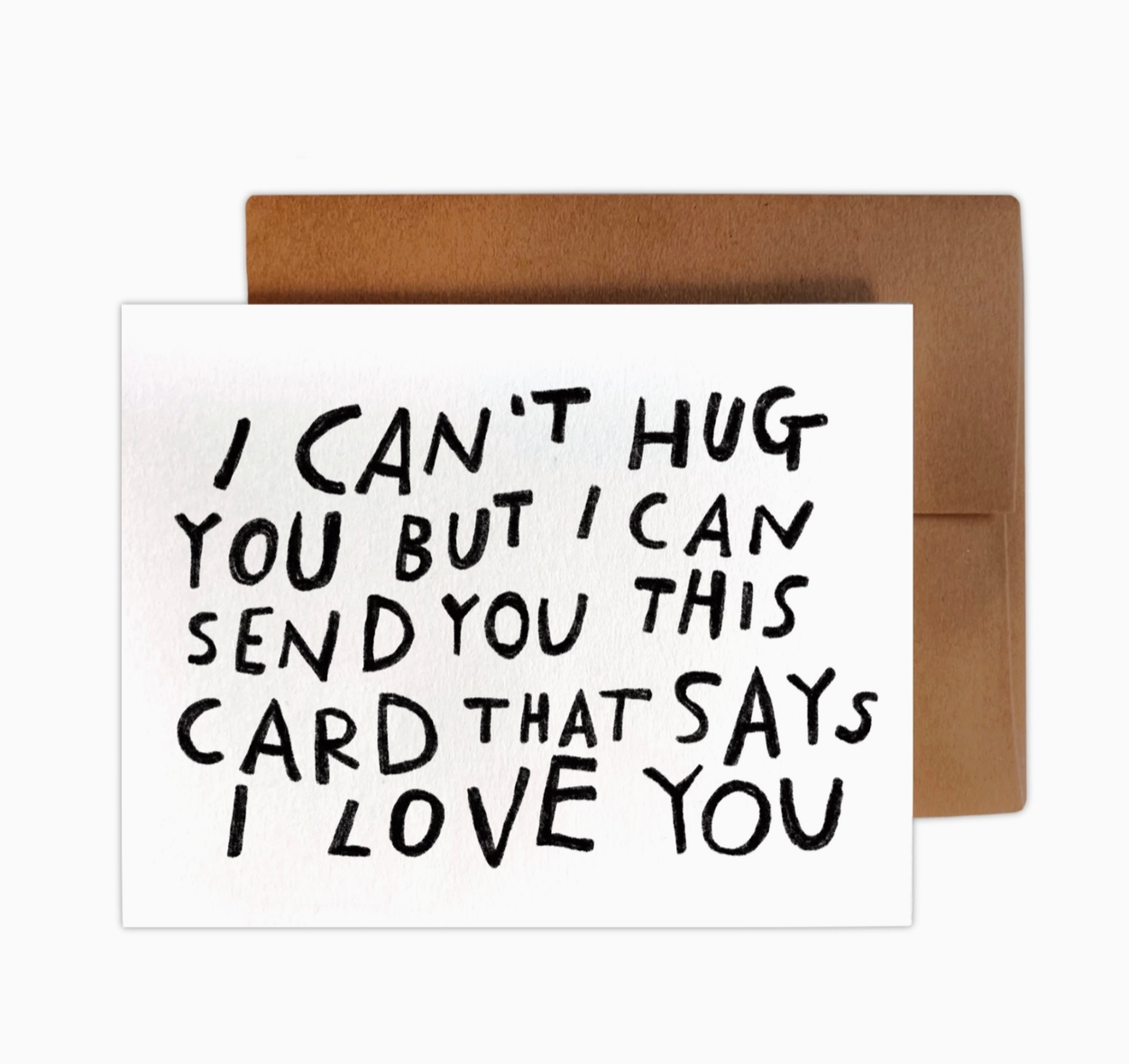 CAN’T HUG YOU Greeting Card - Polished Prints