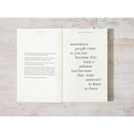 Open book with a quote about listening from Eileen Lamb’s And Yet – Here You Are Book