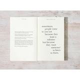 Open book with a quote about listening from Eileen Lamb’s And Yet – Here You Are Book