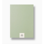 Sage green notebook from Begin Again Softcover A5 Lined Notebook with polished prints