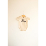 Cream-colored Big Hugger Organic Cotton Baby Onesie for 3mo fits closer