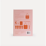 Pink skincare kit box featuring Blok Parti design with polished prints and block printing style