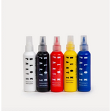 Five colorful block printing ink bottles for Blok Parti Design Your Own Tote Kit