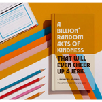 Yellow Brass Monkey prompted journal with funny title for billion random acts of kindness