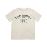 Beige Bunny Hive Classic Tee for kids featuring fun Bunny Hive text design