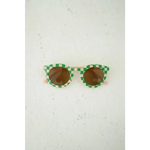 Checkered Baby Kids Sunnies in green and white for your little one’s style
