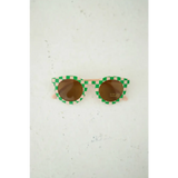 Checkered Baby Kids Sunnies in green and white for your little one’s style