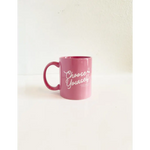 Pink ceramic 11oz coffee mug with Choose Yourself text supporting Planned Parenthood