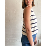 Colleen Striped Sweater Vest featuring a stylish striped knit tank top design
