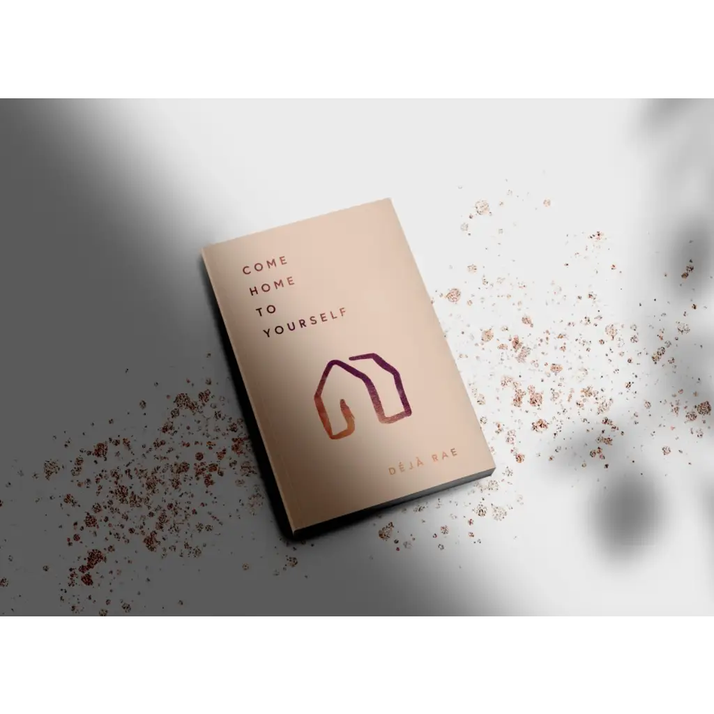 Beige book with house graphic for Come Home To Yourself, perfect for stylish moms