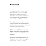 Poem “Motherhood” on white paper featured in Minimalist Line Drawing Graphic Tee with free shipping