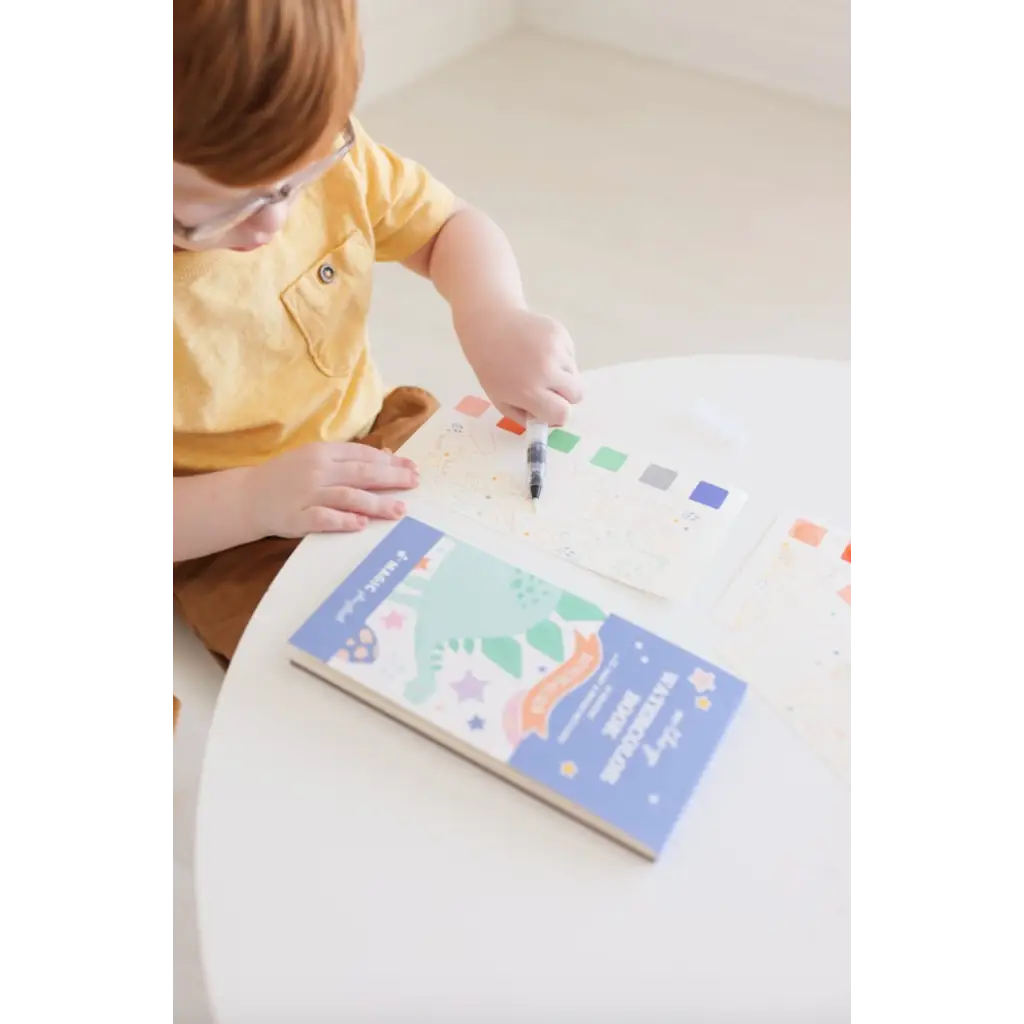Child’s Dinosaur Watercolor Book with stylish design and polished prints for kids