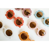 Flower retro sunglasses in cute pastel colors perfect for stylish toddlers