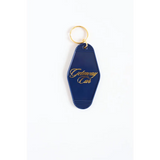 Navy blue Gateway Club vintage motel key tag perfect for your getaway car vibes