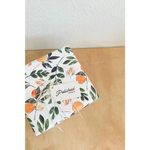 Floral Notebook with Gift Wrapping for Stylish Gifts featuring orange polished prints