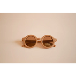 Round beige sunglasses with brown lenses from Super Cool Golden Brown Sunnies collection