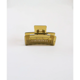 Translucent amber hair clip, the perfect medium size for your favorite go-to hair styles