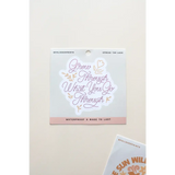 Holographic waterproof sticker with a positive message inspiring growth and resilience