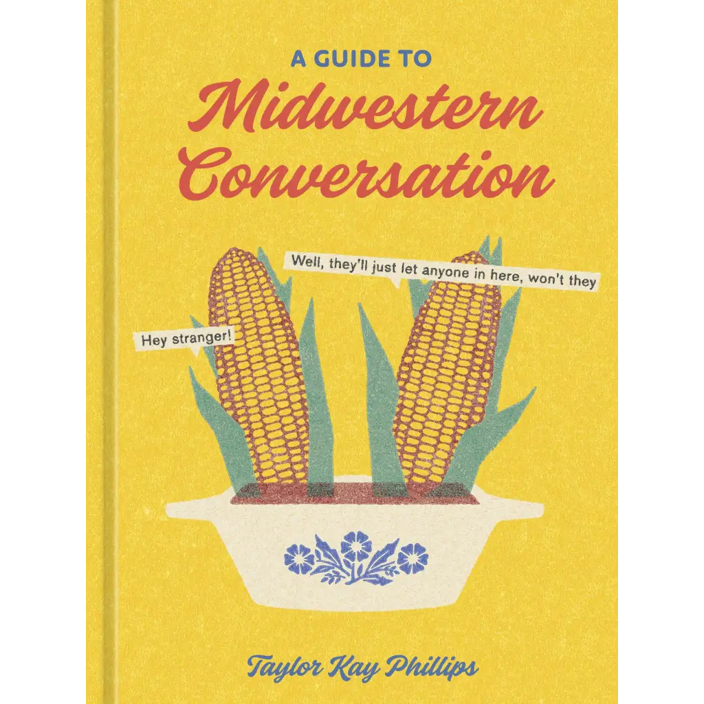 Funny Midwestern conversation book from GT Midwestern Conversation with stylish womens clothes