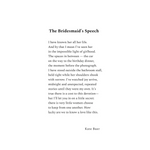 White paper with black text featuring Kate Baer’s newest poetry, free shipping included
