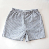Kids striped pull-on shorts with classic nautical style and seersucker-textured fabric
