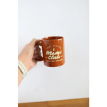 Brown ceramic Messy Club Mug perfect for Minute Moms who do it all