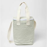 Striped Light Cooler Drinks Bag La Palma Sage Stripe perfect for keeping drinks cool