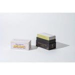 Colorful lunch box notes in a stack, featuring a card that says AWESOME!