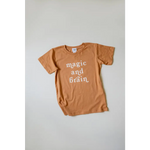 Orange Peach Tee with Magic and Brain, inspired by Kate Baer’s Moon Song, final sale