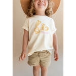 Child’s Pasta Kids Graphic T-Shirt with hand-drawn pasta illustrations and classic crew neck
