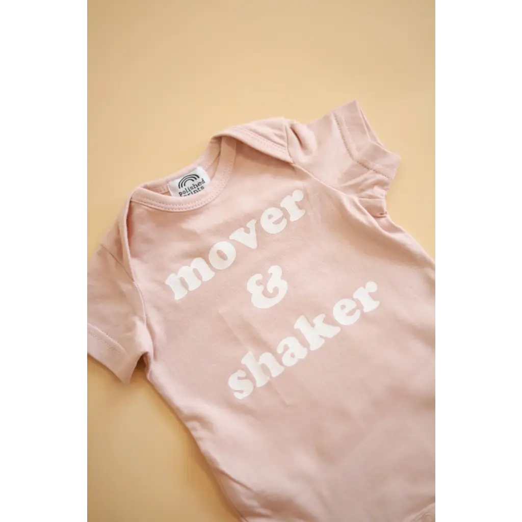 Mover & Shaker Organic Cotton Baby Bodysuit - Polished Prints