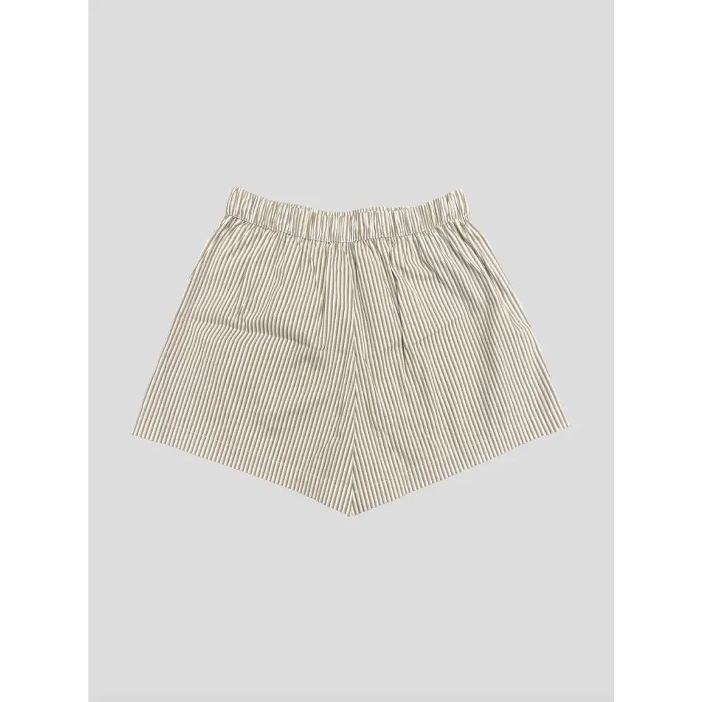Stylish Oxford Striped Women’s Shorts with an elastic waist and trendy stripes