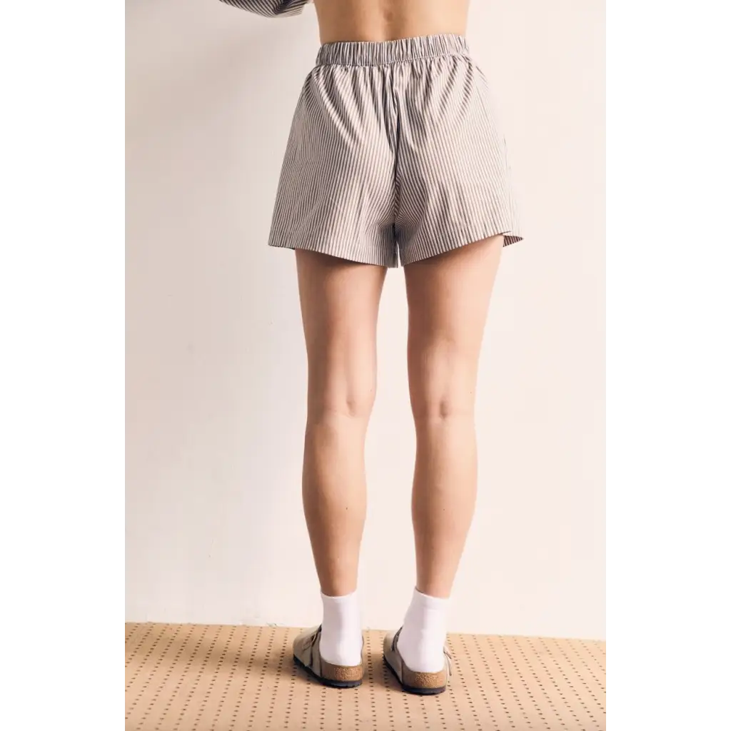 Stylish Oxford Striped Women’s Shorts perfect for summer vibes and casual outings