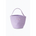 Purple and white gingham boo baskets bucket bag with top handle for stylish womens clothes