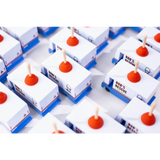 Colorful White and Blue Boxes with Orange Balls on Bob’s Plumbing Van Toy in Solid Beech Wood