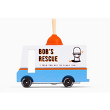 Colorful Toy Plumbing Van with Bob’s Rescue on solid beech wood for playful adventures
