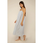 Shea striped sundress with spaghetti straps, perfect for stylish womens clothes