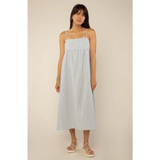 Shea striped sundress with spaghetti straps, perfect for stylish womens clothes