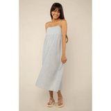Shea Striped Spaghetti Strap Dress featuring stylish womens clothes and polished prints