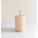 Silicone Straw Cup with Lid - Polished Prints