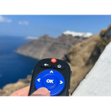 Remote Control Silicone Teethers for a perfect distraction with blue navigation buttons