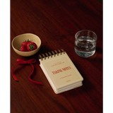 Taking Notes Spiral Notepad with white paper made from FSC uncoated white paper