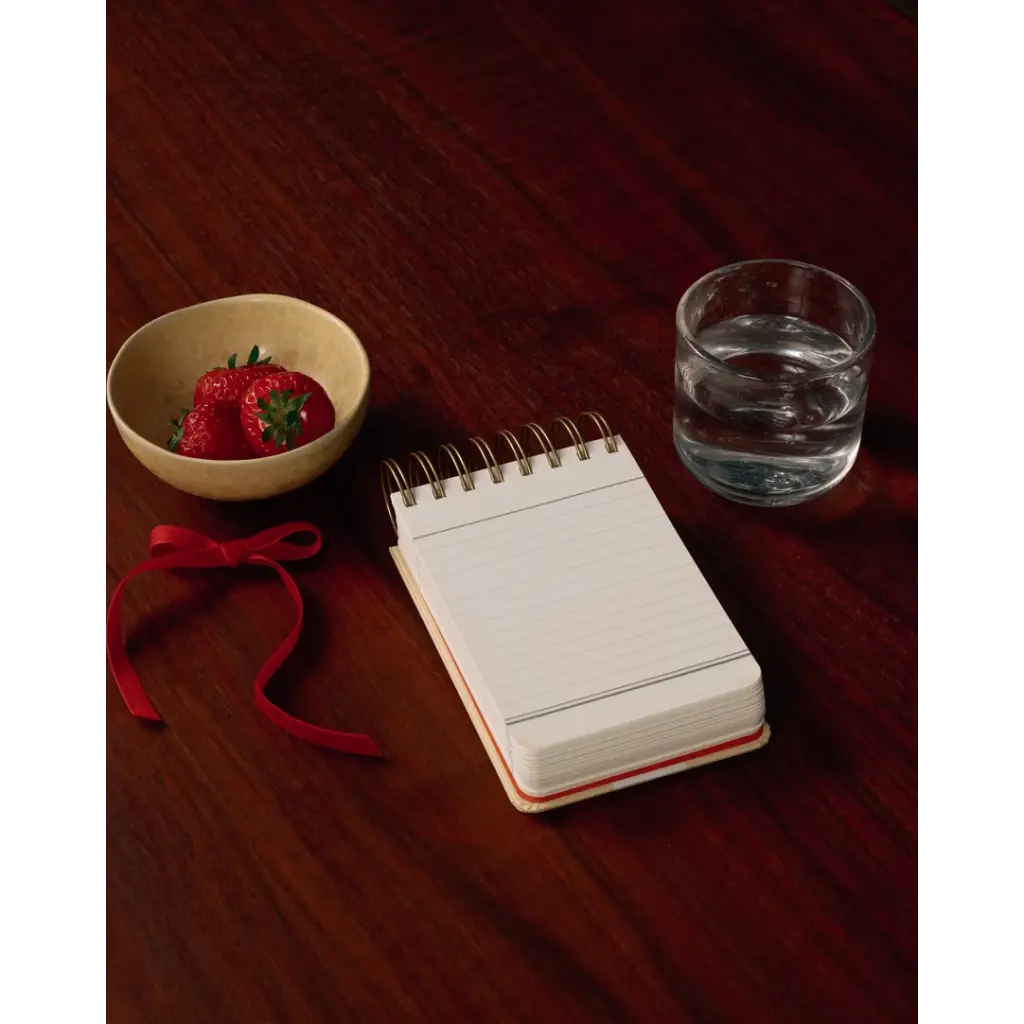 Blank Taking Notes Spiral Notepad with uncoated white paper perfect for journaling