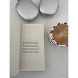 Silver wallet chain with matte finish and coffee cup from The Life That’s Waiting