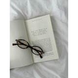 Tortoiseshell acetate eyeglasses with round lenses and thin metal temples for stylish womens clothes