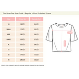 Size chart for Light Blue Wide-leg Jeans and Navy Mom Tee in Spandex Blend